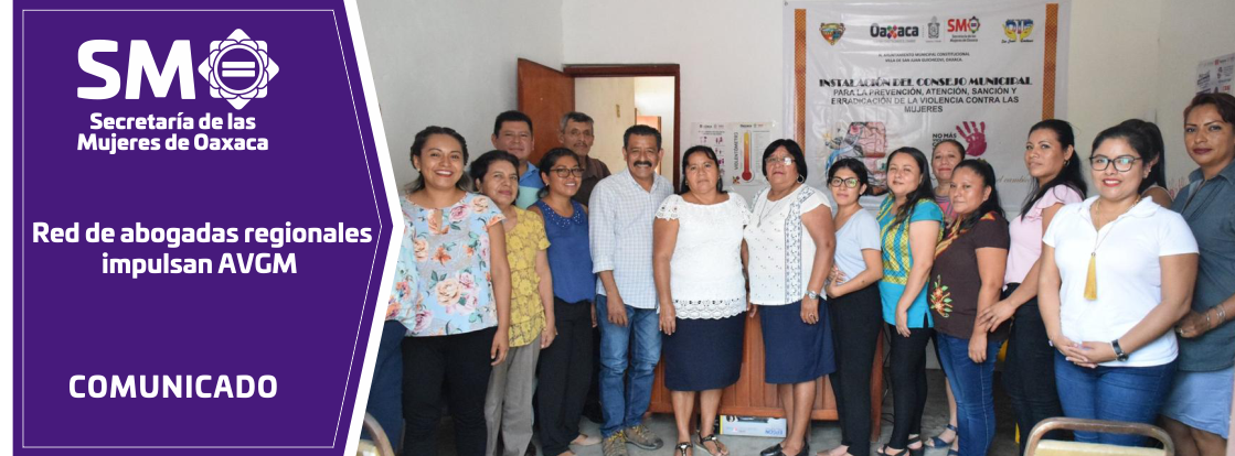 Red de abogadas regionales impulsan AVGM
