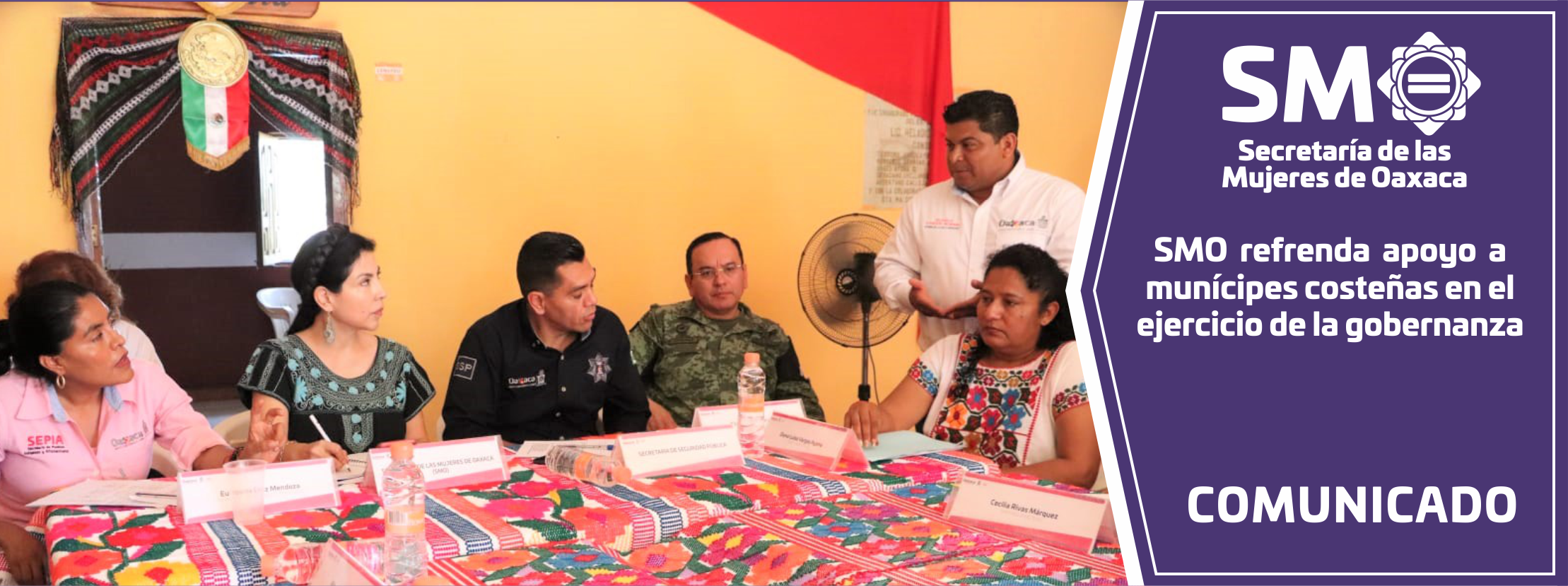 SMO refrenda apoyo a munícipes costeñas en el ejercicio de la gobernanza