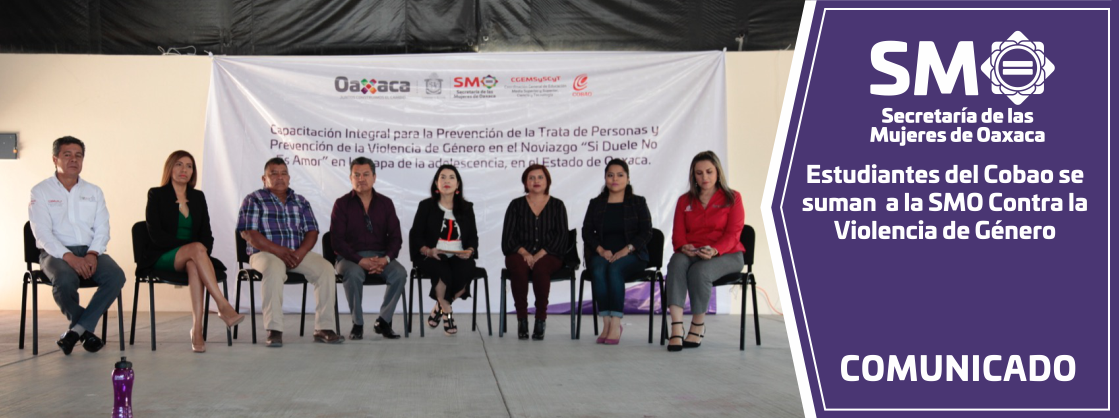 Estudiantes del Cobao se suman a la SMO Contra la Violencia de Género