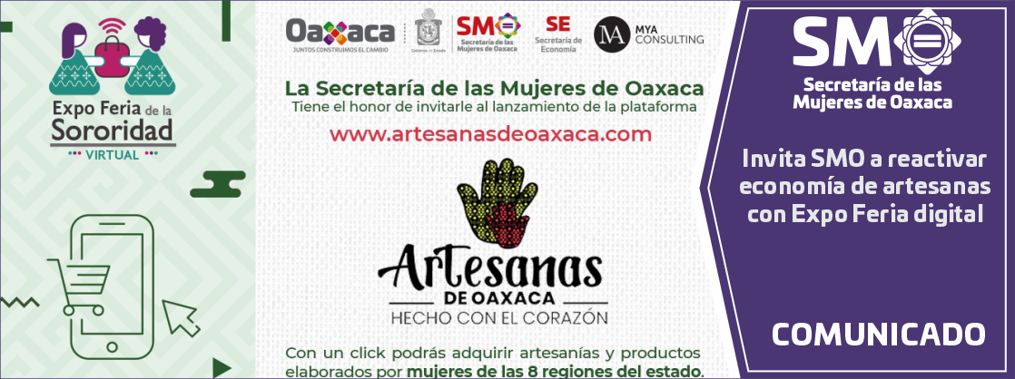 Invita SMO a reactivar economía de artesanas con Expo Feria digital