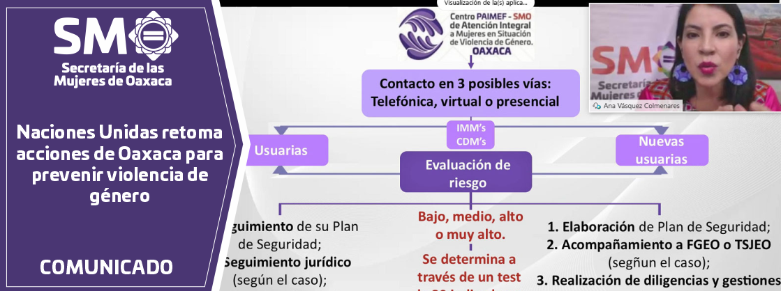 Naciones Unidas retoma acciones de Oaxaca para prevenir violencia de género