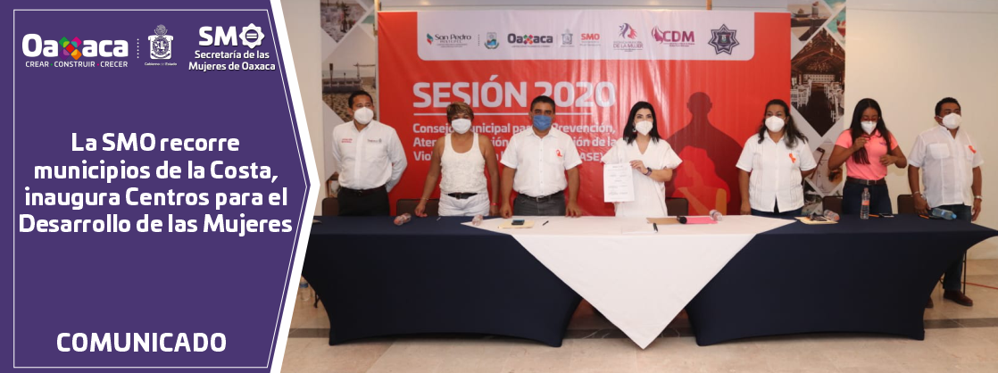 La SMO recorre municipios de la Costa, inaugura Centros para el Desarrollo de las Mujeres