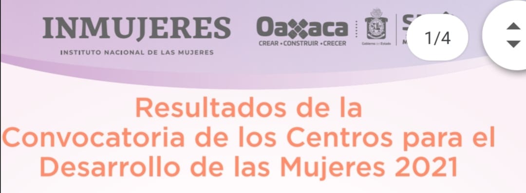 Resultados de la Convocatoria de los CDM 2021