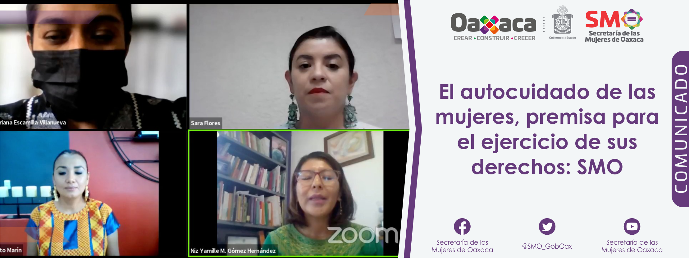 El autocuidado de las mujeres, premisa para el ejercicio de sus derechos: SMO