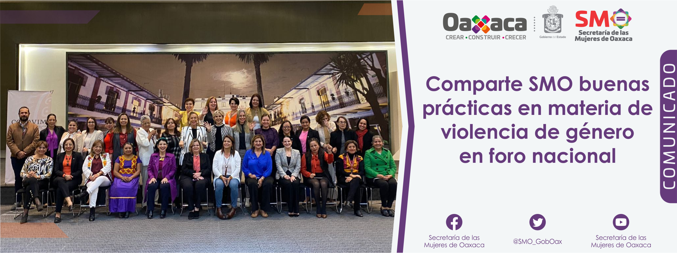 Comparte SMO buenas prácticas en materia de violencia de género en foro nacional