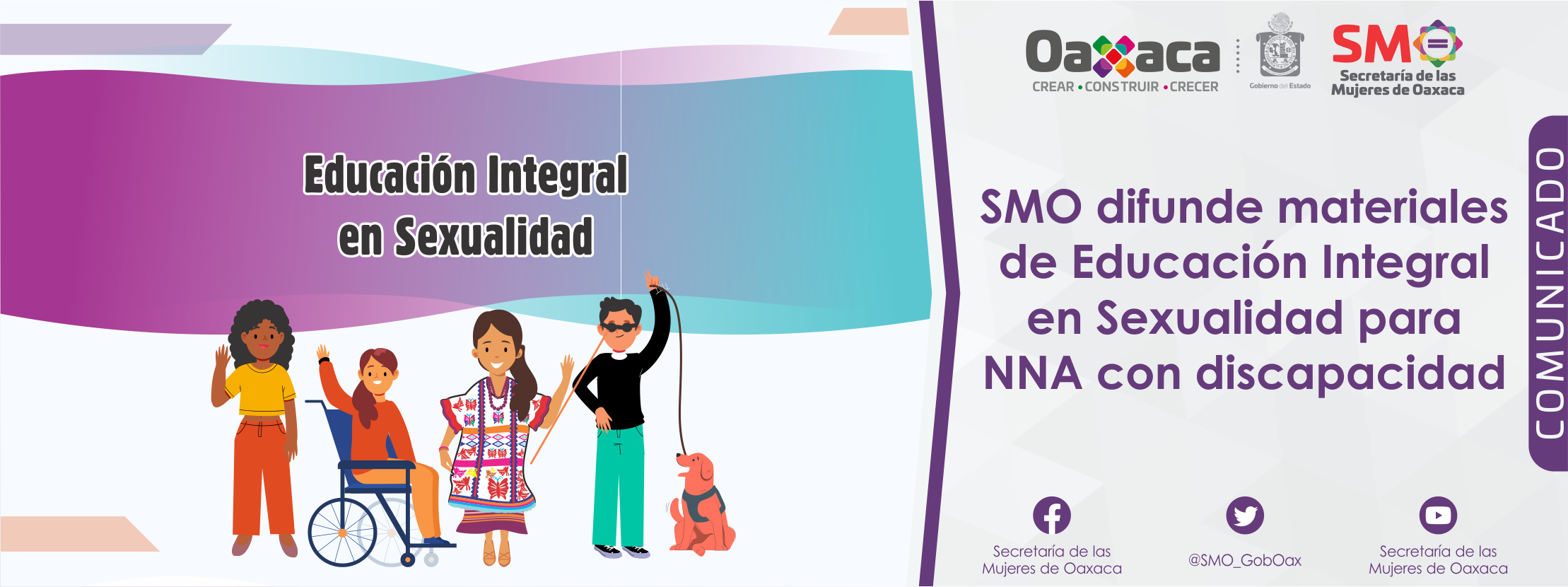 SMO difunde materiales de Educación Integral en Sexualidad para NNA con discapacidad