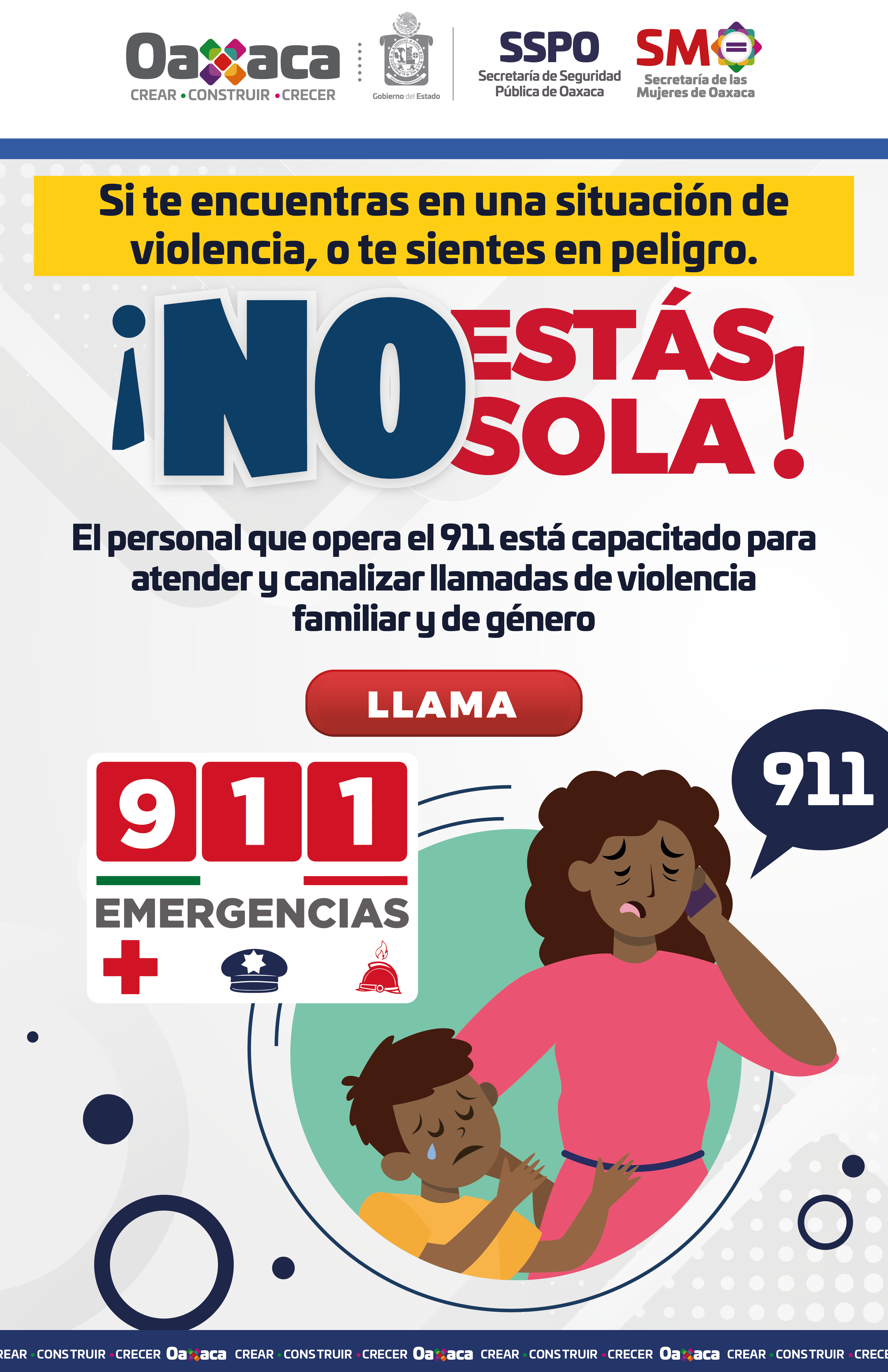 Cartel denuncia anonima 911 Español 1