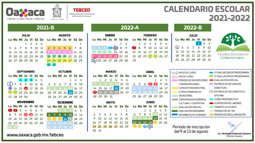 Calendario Escolar 2021