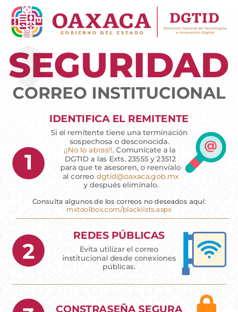 Seguridad Correo  Institucional