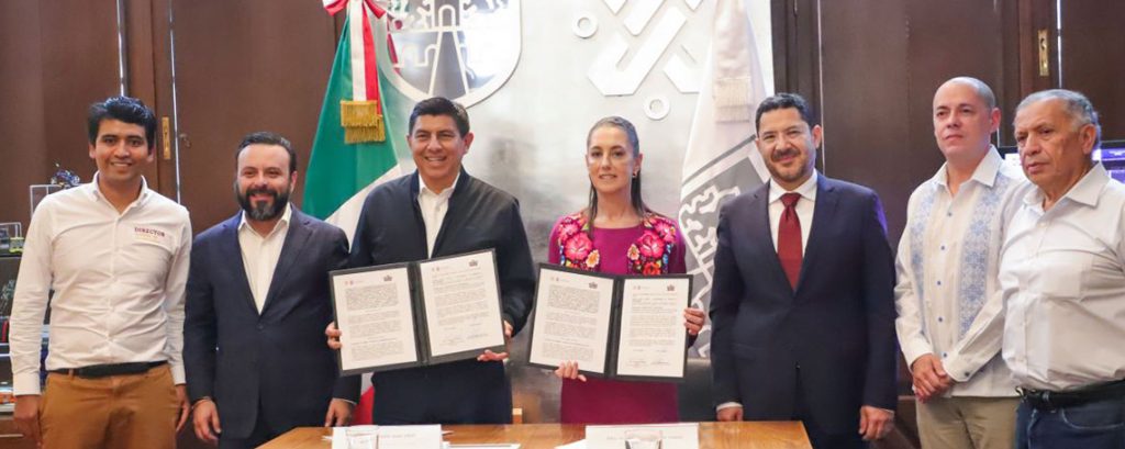 FIRMAN SALOMÓN JARA Y CLAUDIA SHEINBAUM CONVENIO PARA FORTALECER LA COOPERACIÓN ENTRE GOBIERNOS DE OAXACA Y CDMX