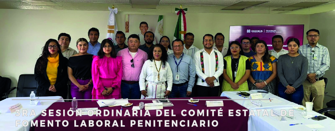 Tercera Sesión Ordinaria del Comité Estatal de Fomento Laboral Penitenciario