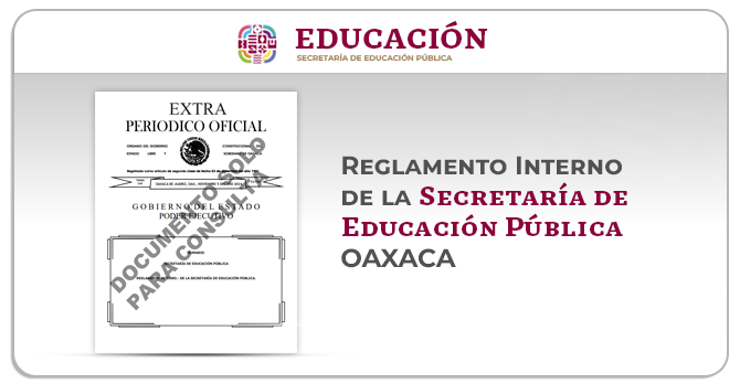 REGLAMENTO INTERNO DE LA SECRETARÍA DE EDUCACIÓN PÚBLICA