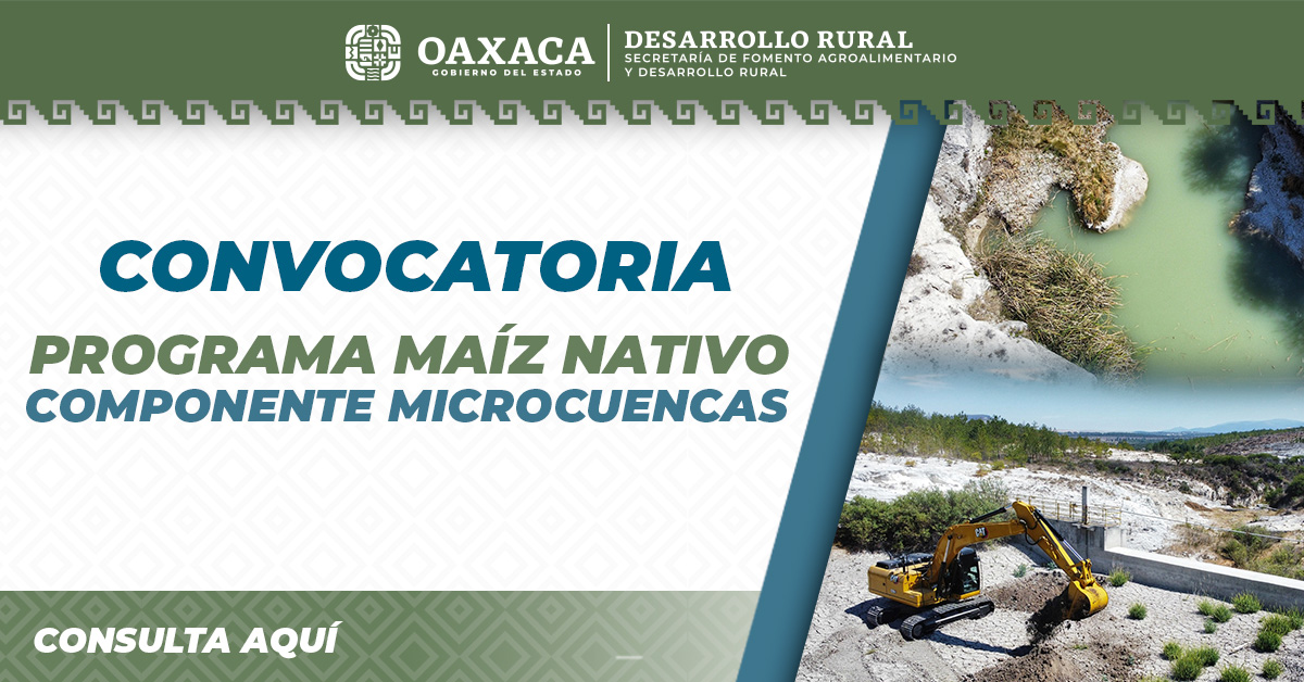 Programa Maíz Nativo Componente Microcuencas